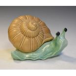 Large Sylvac figure of a snail, 24cm long Condition: