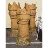 Three crown chimney pots Condition: