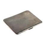 Elizabeth II engine turned silver cigarette case, Birmingham 1958, 5.3oz approx Condition: