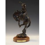 Steve Hatch - Bronze figure group - Bronc, number 1 from a limited edition of 50, signed, numbered