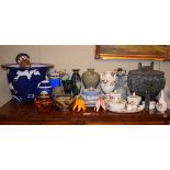 Various decorative ceramics, glassware etc Condition: