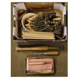 Collection of vintage gold leafing tools Condition: