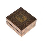 Victorian Tunbridge Ware stamp box Condition: