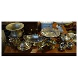 Quantity of various silver plated items and other metalware Condition: