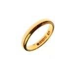 22ct gold wedding band, size O, 5.1g approx Condition: