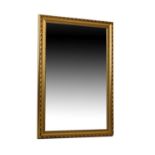 Modern gilt framed bevelled wall mirror, 72.5cm wide Condition: