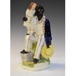 19th Century Staffordshire pottery figure - Uncle Tom Condition: