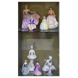 Six Royal Doulton figures comprising: Rachel HN.3976, Yours Forever HN.3354, Dinky Do HN.1678, Penny
