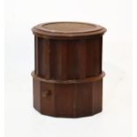 Victorian mahogany circular box commode Condition: