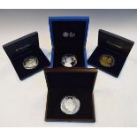 Coins - Four limited edition 5oz silver proof coins commemorating Queen Elizabeth II's diamond