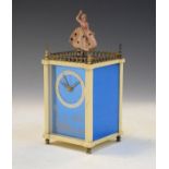 Mid 20th Century Staiger automaton carriage style clock surmounted with a ballerina Condition: