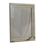 Modern frameless bevelled wall mirror Condition:
