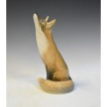 Royal Copenhagen figure of a seated fox No.437, 26.25cm high Condition: