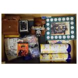 Miscellaneous items including tea cards, vintage cameras, playing cards etc Condition: