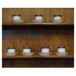 Eight Haviland Limoges coffee cans and saucers Condition: