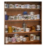 Large collection of various cider mugs, loving cups and other mugs Condition:
