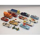 Collection of die-cast model cars and other vehicles Condition: