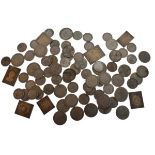 Coins - Quantity of G.B. silver coinage and silver 'postage stamp' ingots Condition: