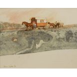 Graham Clarke - Watercolour - Gitanes, Camargue, France, signed and dated '90, 18.5cm x 24cm, framed