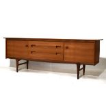 Modern Design - 1970's period Younger's teak sideboard fitted three central drawers flanked by