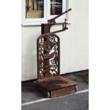 Set of late 19th Century iron weighing scales Parnall & Sons Bristol Condition: