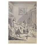 Three assorted prints comprising: The Corn Cutter, an oak framed print after JMW Turner and a