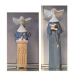 Three Lladro figures, each depicting a nun - Meditation, Prayerful Moment and Time To Sew Condition: