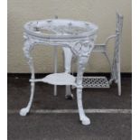 White painted cast iron Singer sewing machine base together with a white painted cast iron Britannia
