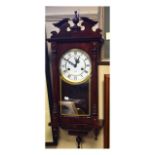Modern Vienna style two train spring driven wall clock Condition: