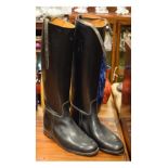 Pair of Regent black leather riding boots, style 4704, size 8½, in near unused condition Condition: