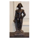 Late 19th/early 20th Century cast iron figural doorstop formed as Lord Nelson Condition: