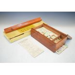 Bone and bamboo mahjong set Condition: