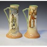 Two Royal Doulton Dickens Ware jugs - The Artful Dodger and Barkis Condition: