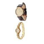 Rotary - Gentleman's 9ct gold cased quartz wristwatch together with a lady's Accurist quartz