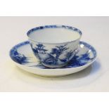 Nanking Cargo porcelain tea bowl and saucer decorated with a lakeland landscape Condition: