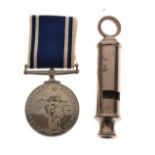 Medals - George VI Police Long Service Medal awarded to Inspector Percival J. Woolway, together with