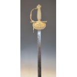 Victorian court sword having a cast V.R. monogram Condition: