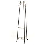 Mid 20th Century metal hall stand of tubular design Condition: