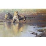 David Shepherd - Cool Waters - Signed limited edition print numbered 5/850 with Fine Art Trade Guild