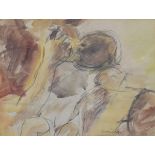 Ruskin Spear (1911-1990) - Watercolour and pencil sketch - Mother and child, signed, 20cm x 26cm A.