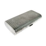 Continental silver cushion shaped rectangular box having a sprung hinged cover, stamped .925 and