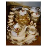 Large selection of Royal Albert Country Roses tea and dinnerware comprising: six dinner, lunch and