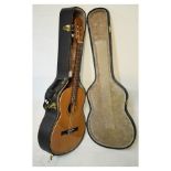 Cased Spanish acoustic guitar, internal label of Prudencio Saez, Valencia, in fitted hard case