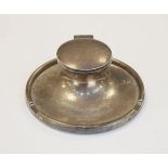 George V silver capstan inkwell, Birmingham 1930 Condition: