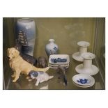 Collection of Royal Copenhagen porcelain including figures, vases, etc Condition: