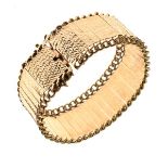 9ct gold panel link bracelet, 39g approx gross Condition: