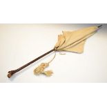 Early 20th Century umbrella having a rustic handle Condition: