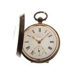 Edwardian silver cased pocket watch, 'The Express English Lever', Graves of Sheffield, the white