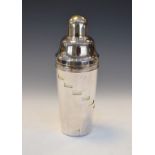 Mid 20th Century silver plated patent cocktail shaker Condition: