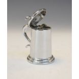 Dunhill table lighter formed as a lidded tankard Condition: